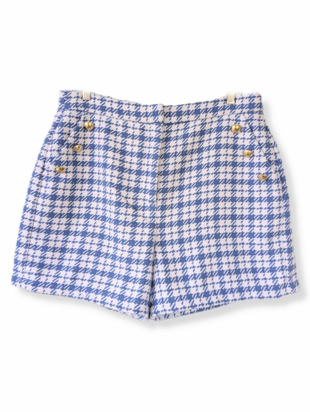 NWT Biltmore Women's Blue & White Plaid Casual Shorts